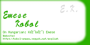 emese kobol business card